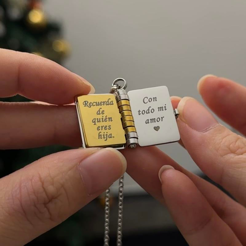 My Little Star Book Necklace for Daughter – Meaningful Jewelry Gift for Birthday, Graduation, or Special Occasions