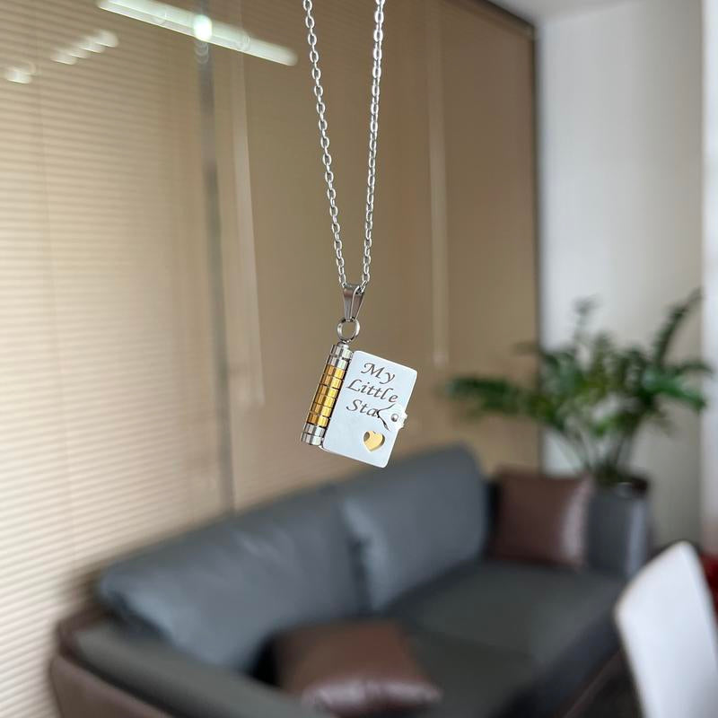 My Little Star Book Necklace for Daughter – Meaningful Jewelry Gift for Birthday, Graduation, or Special Occasions